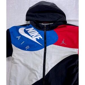 Nike Jordan Flight Air Windbreaker Jacket Youth Size M (10-12Y) Hooded
